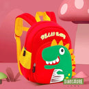 cartable dinosaure enfant rouge