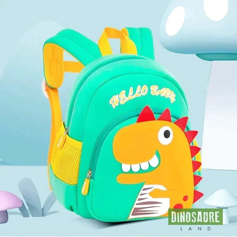 cartable dinosaure enfant vert