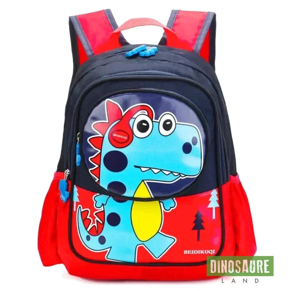 cartable dinosaure maternelle rouge