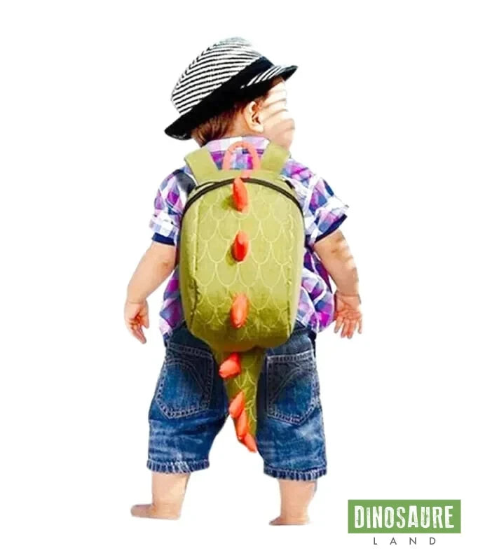 cartable dinosaure crete enfant maternelle vert