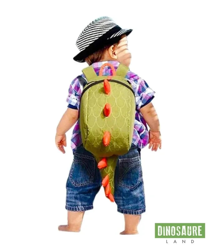 cartable dinosaure crete enfant maternelle vert