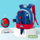 cartable dinosaure maternelle primaire bleu rouge