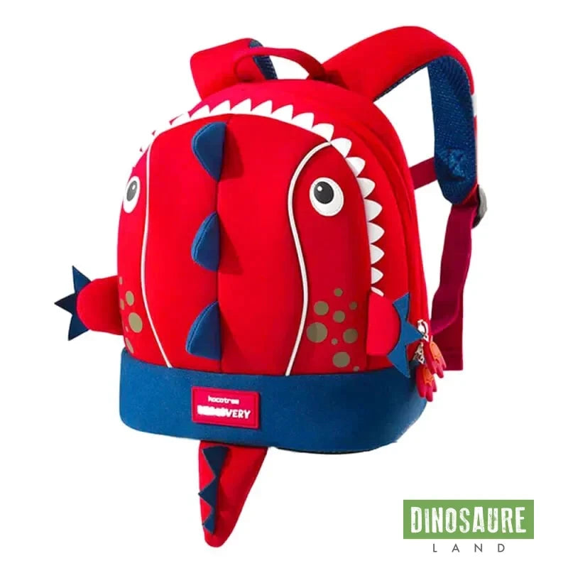 cartable dinosaure maternelle primaire rouge