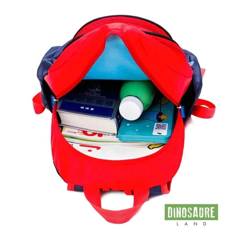 cartable dinosaure maternelle rouge