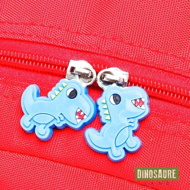cartable dinosaure maternelle rouge
