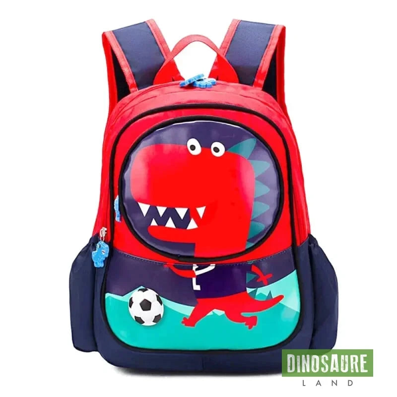 cartable dinosaure maternelle rouge