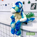 cartable sac a dos dinosaure triceratops bleu