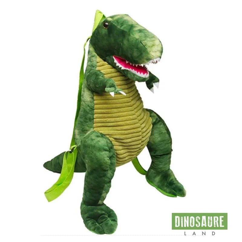 cartable sac a dos dinosaure tyrannosaure rex vert