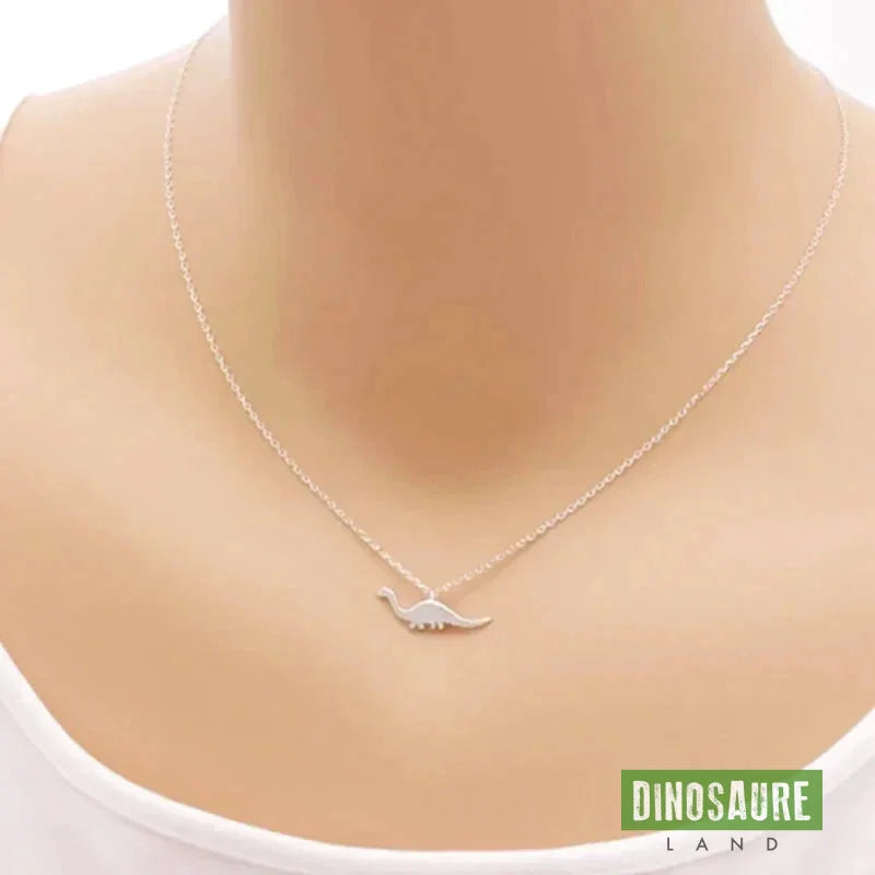 Collier Créateur Diplodocus En Alliage émaillé Bleu - Occasion Bon état, Motif Poisson, Collier Mi-long