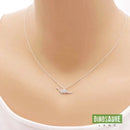collier pendentif dinosaure diplodocus brachiosaure argent