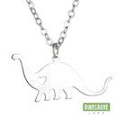 collier pendentif dinosaure coeur argent