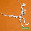 collier pendentif dinosaure argent