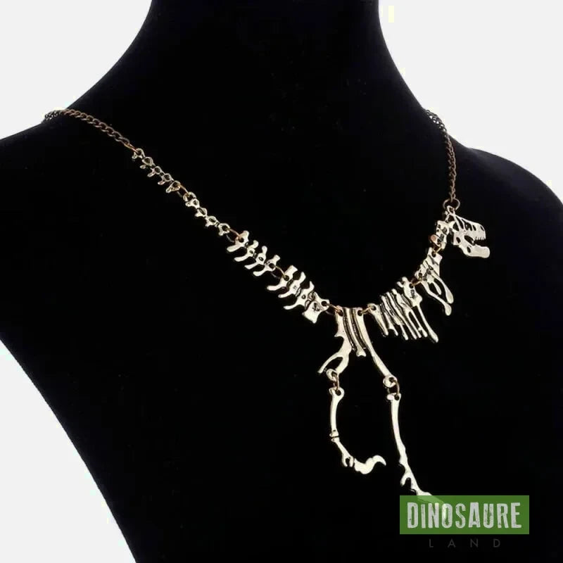 collier pendentif dinosaure argent