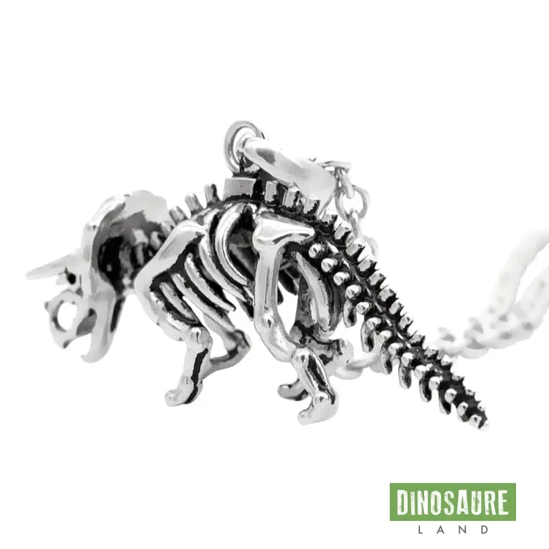 collier pendentif dinosaure triceratops