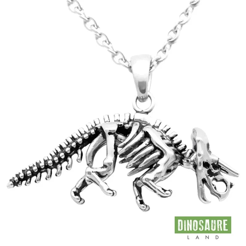 collier pendentif dinosaure triceratops