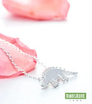 collier pendentif dinosaure stegosaure argent