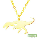 collier pendentif dinosaure coeur or