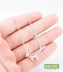 collier pendentif dinosaure velociraptor argent