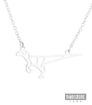 collier pendentif dinosaure velociraptor argent
