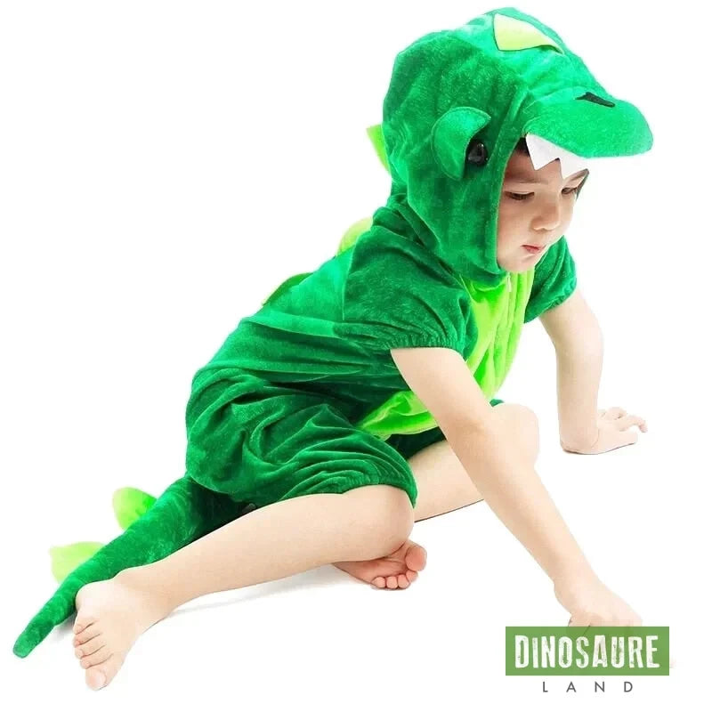 Combinaison Pyjama Dinosaure manches courtes