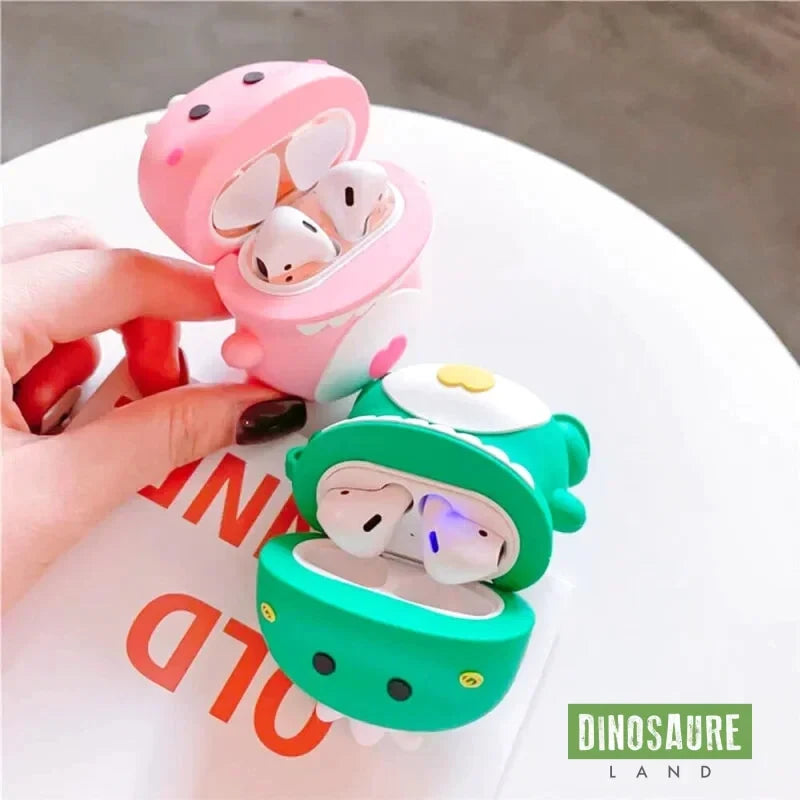 coque airpods dinosaure mignon