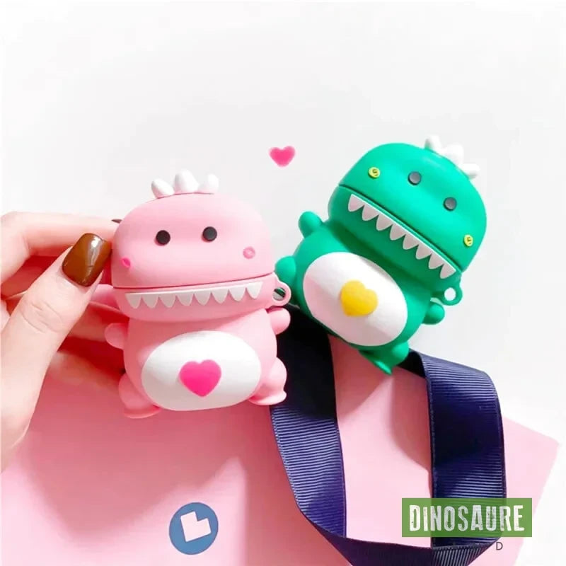 coque airpods dinosaure mignon