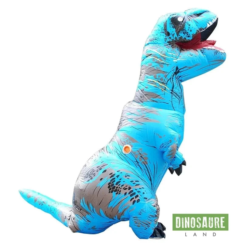 Déguisement Dinosaure Gonflable bleu