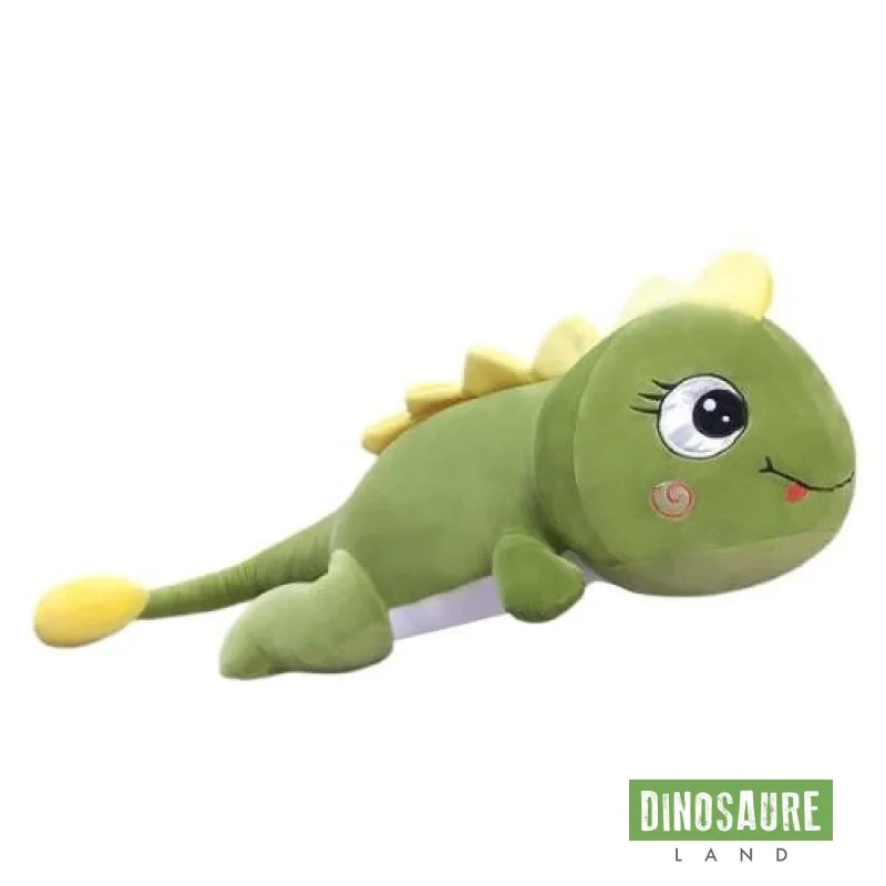 Peluche Dinosaure Ankylosaure Vert et Jaune