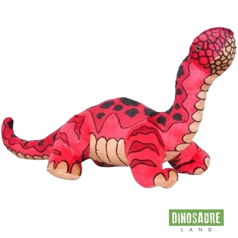 Dinosaure Diplodocus Peluche rouge