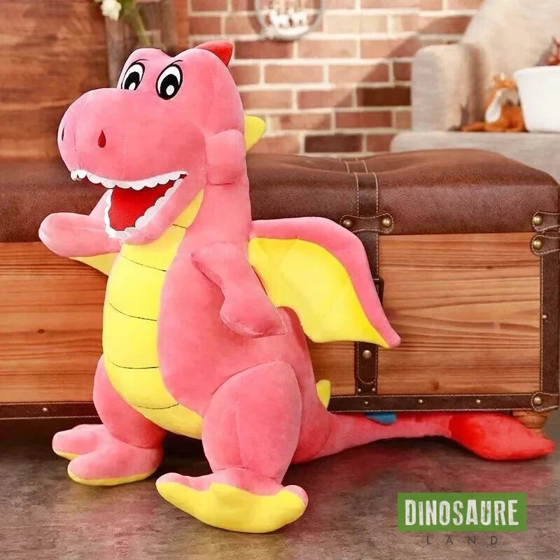 Dinosaure Peluche XXL Rose