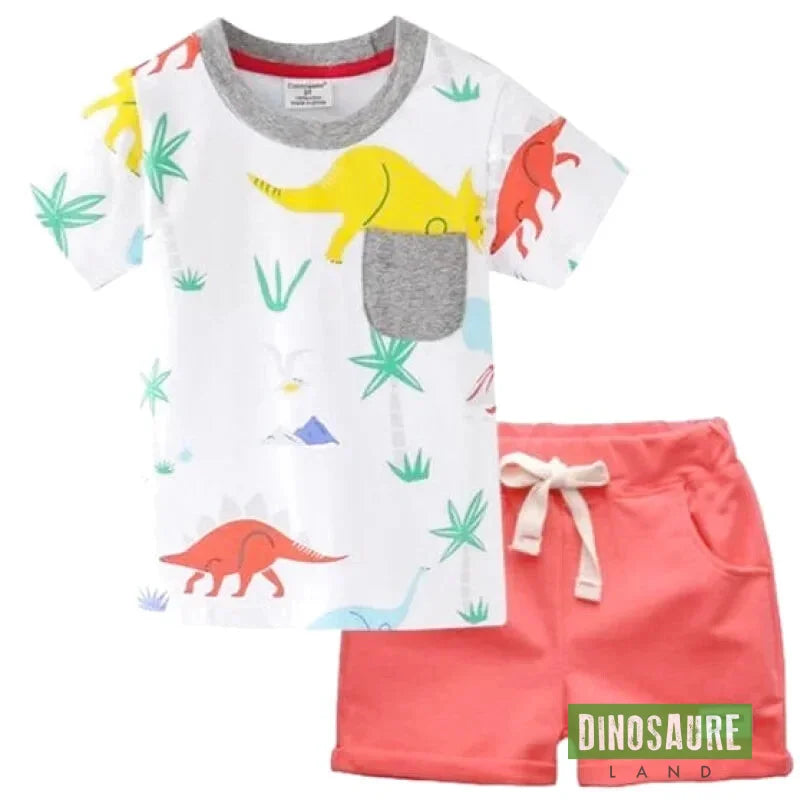 Ensemble Dinosaure T-Shirt et Short - Dino Jurassic