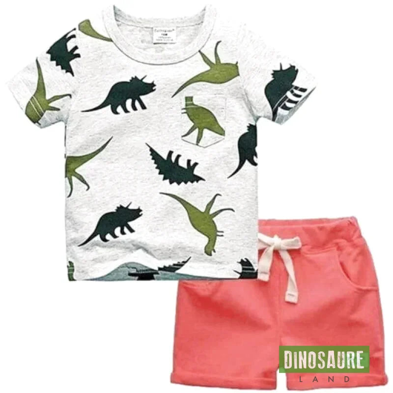 Ensemble Les Dinosaures Rouge - Dino Jurassic 