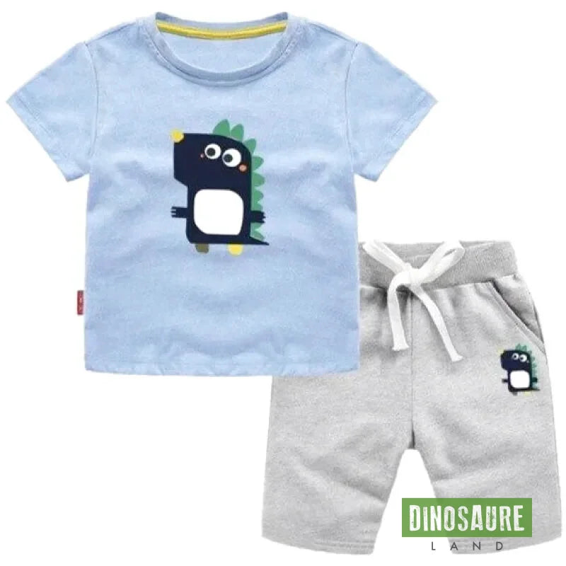 Ensemble Mignon Dinosaure Bleu - Dino Jurassic