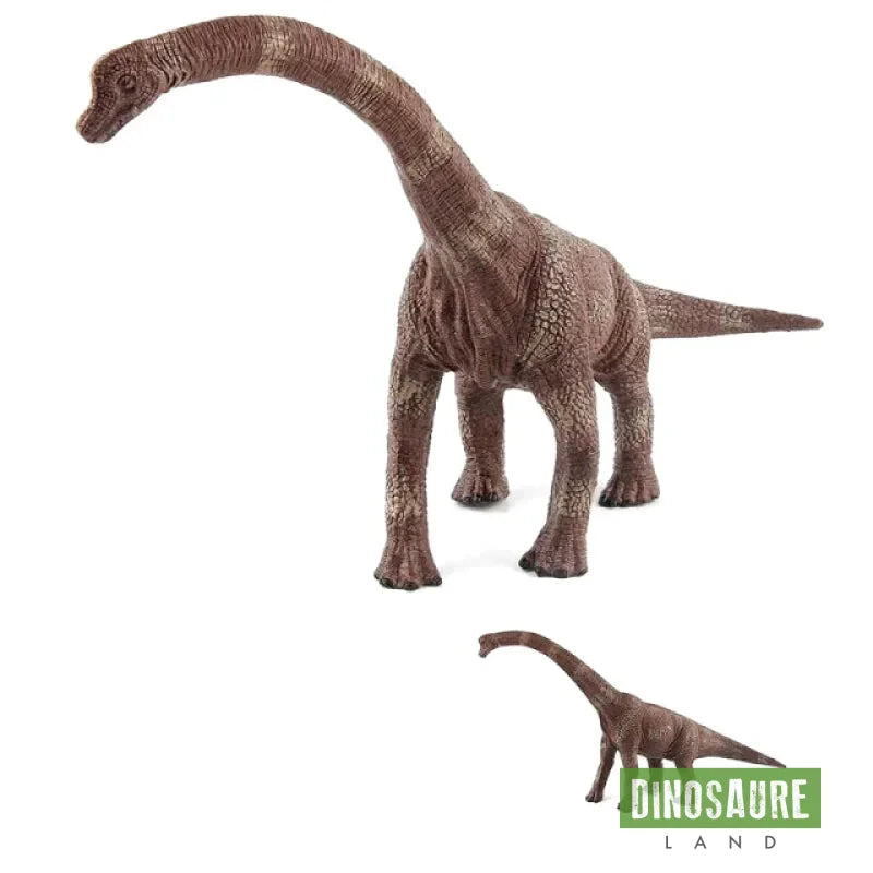 figurine dinosaure brachiosaure marron fonce