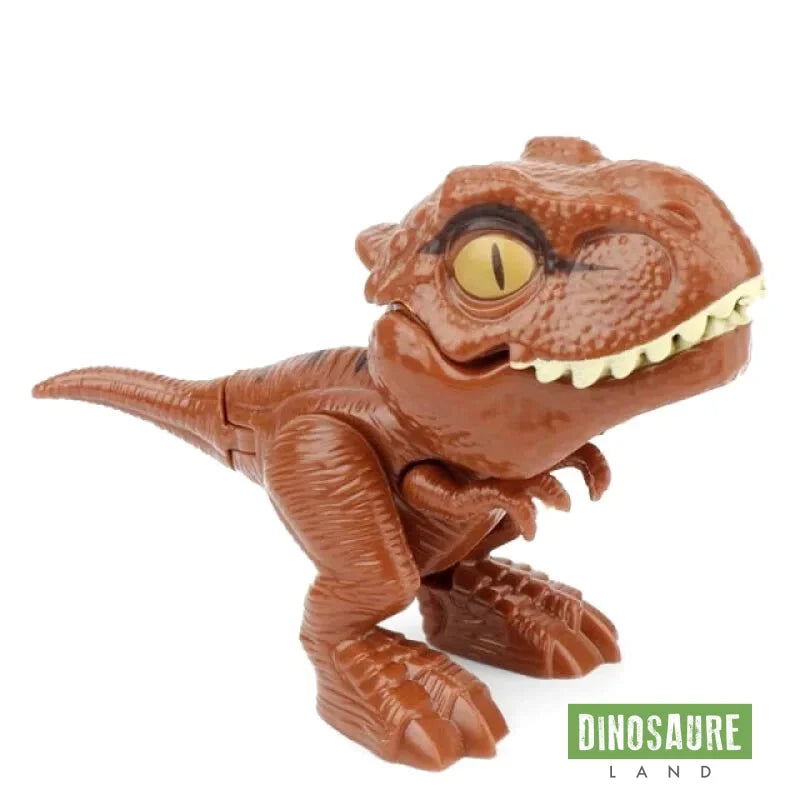 figurine dinosaure articule marron clair