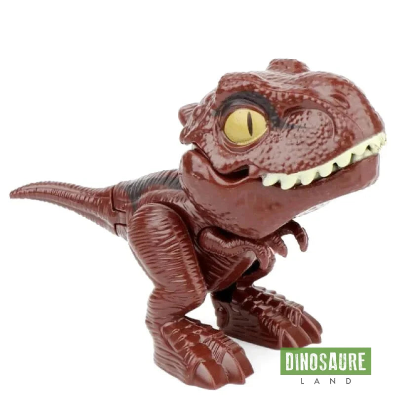 figurine dinosaure articule marron