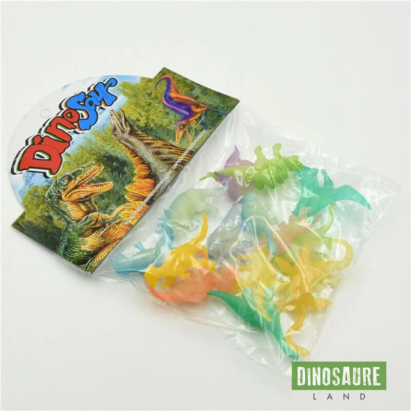 Lot Jouet Dinosaure fluo