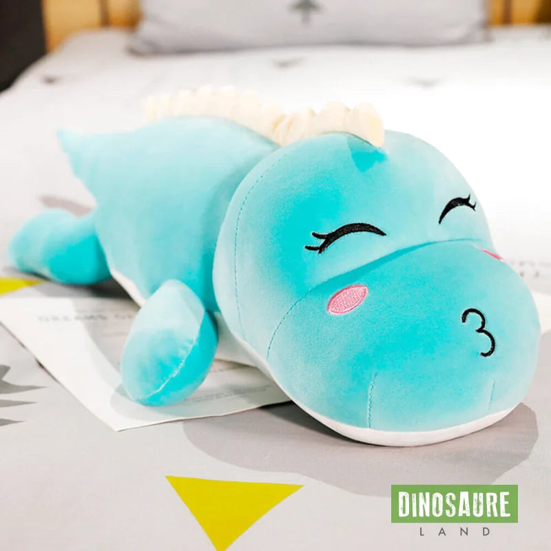 peluche geante dinosaure bleu