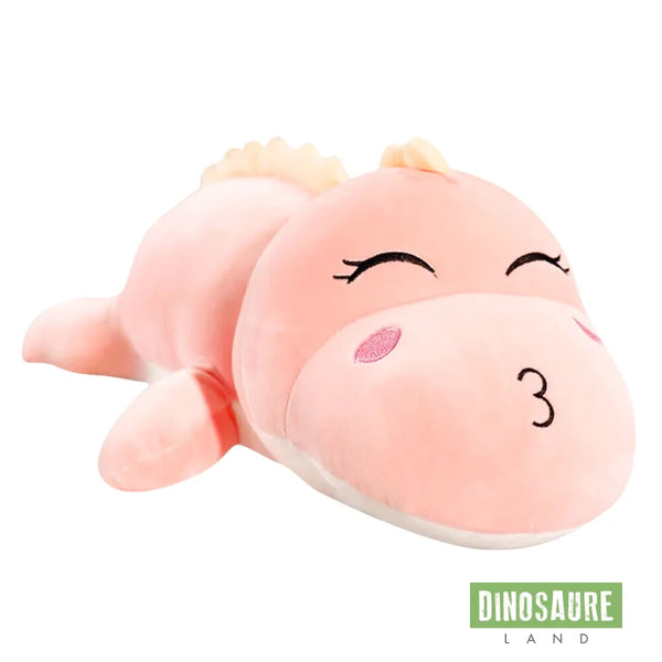 peluche geante dinosaure rose