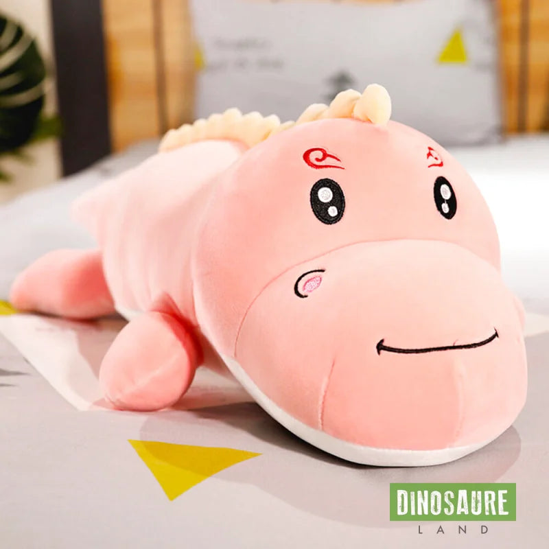 peluche geante dinosaure rose