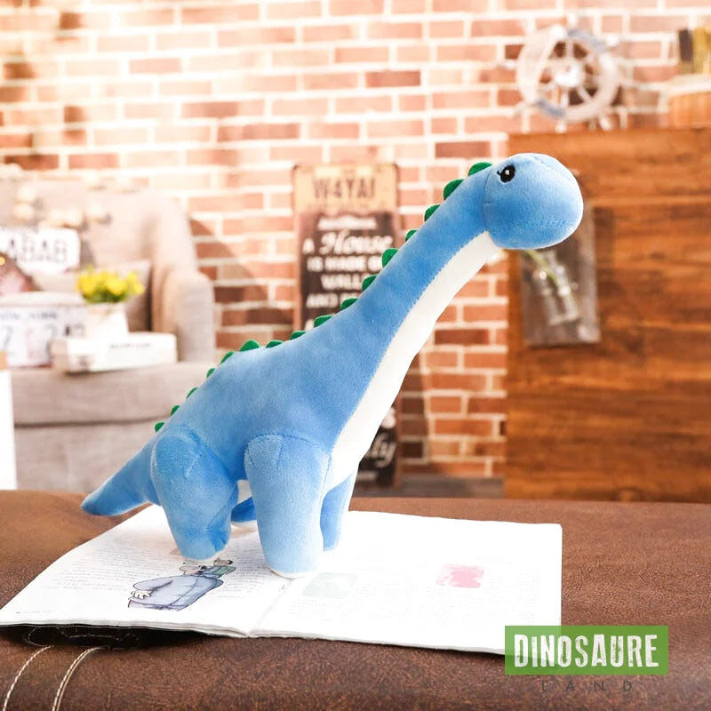 peluche diplodocus bleu