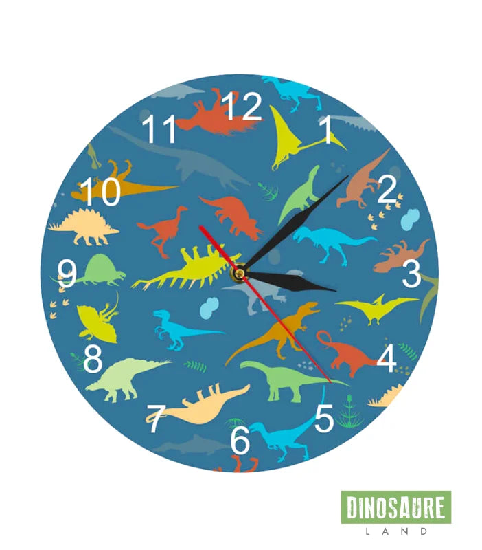 horloge dinosaure decoration chambre enfant