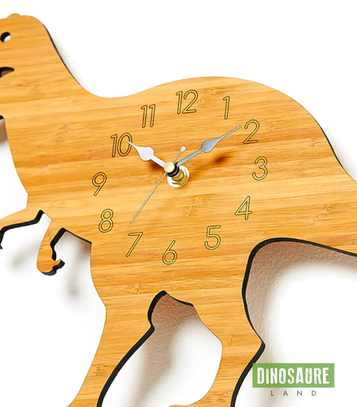 horloge bois dinosaure tyrannosaure t rex