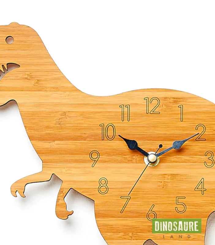 horloge bois dinosaure tyrannosaure t rex