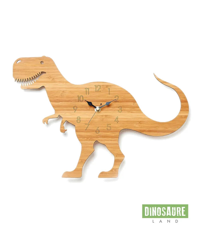 horloge bois dinosaure tyrannosaure t rex