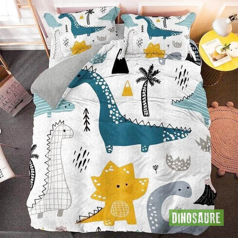 Housse Couette Dinosaure pour Enfants