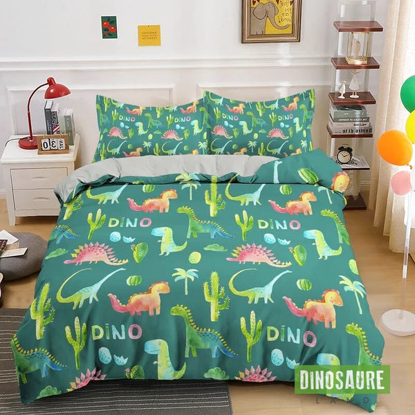 Housse de Couette 220x240 Dinosaure