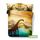 parure de lit house de couette dinosaure