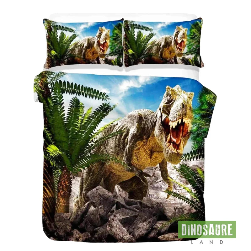 parure de lit house de couette dinosaure