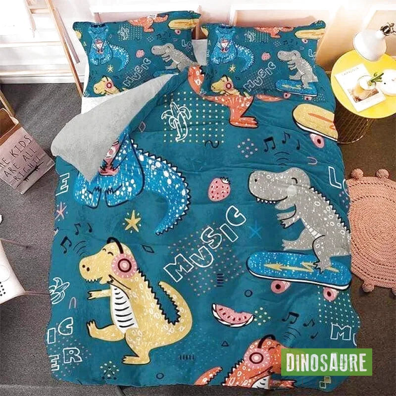 Housse de Couette Dinosaure Musique